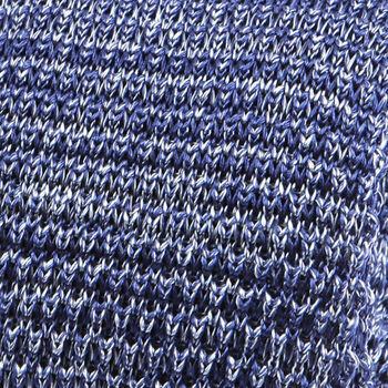 Denim Blue Silk Knitted Tie, 2 of 2