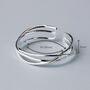 Sterling Silver Woven Band Adjustable Ring, thumbnail 7 of 7