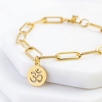 Om Meditation Symbol Yoga Bracelet, 2 of 8