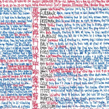France V England, Six Nations 2024. Rugby Commentary Sheets, 3 of 4