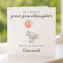 Personalised 1st Birthday Card For Great Granddaughter, thumbnail 4 of 7