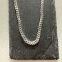 Men's Sterling Silver Chunky Flat Curb Chain, thumbnail 10 of 12
