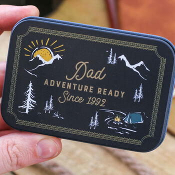 Personalised Camping Adventure Travel Tool And Tin Set, 3 of 9