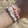 Personalised Heart Bead Bracelet Stackers Anklet, thumbnail 1 of 2