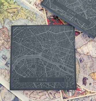 European Cities Slate Coaster Set, 5 of 7