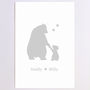 Personalised Bear And Cub Print, thumbnail 11 of 12