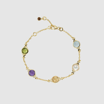 Palma Strength And Courage Gold Gemstone Bracelet, 2 of 4