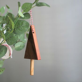 Wooden Scandi Christmas Tree Decoration, 2 of 7