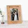 Thank You Mum And Dad Wedding Day Photo Frame, thumbnail 2 of 2