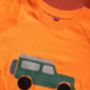 Kids Car Long Sleeved T Shirt, thumbnail 2 of 3