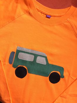 Kids Car Long Sleeved T Shirt, 2 of 3