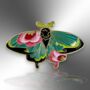 Art Nouveau Style Small Moth Butterfly Enamel Pin, thumbnail 4 of 9