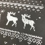 Mens Festive Christmas Reindeer Glow In The Dark Tshirt, thumbnail 10 of 11