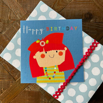 Flower Girl Happy Birthday Card, 5 of 5