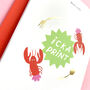 Valentines 'To My Lobster' Luxury Card, thumbnail 3 of 5