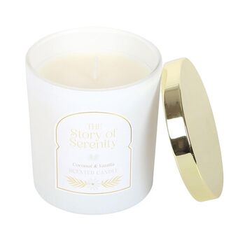 The Story Of Serenity Coconut And Vanilla Candle, 2 of 2