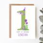 Personalised Children's Birthday Card Monsters, thumbnail 1 of 4