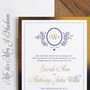 Ascot Gold Foil Wedding Invitation, thumbnail 4 of 12