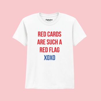 Red Cards Red Flags England Football Baby Tee T Shirt, 2 of 5