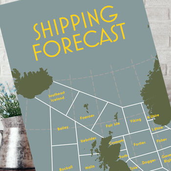 Shipping Forecast – Area Map, 3 of 3