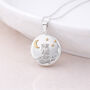 Personalised Sterling Silver And Gold Night Owl Photo Locket Necklace, thumbnail 1 of 9