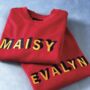 Personalised Embroidered Children's Sweater, thumbnail 3 of 11