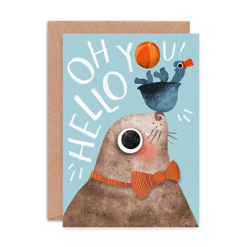 'Oh Hello You' Greetings Card, 2 of 2