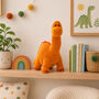 Orange Diplodocus Dinosaur Soft Toy, thumbnail 1 of 2