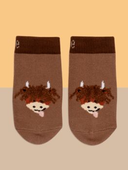 Neutral Highland Cow Leggings, 5 of 5