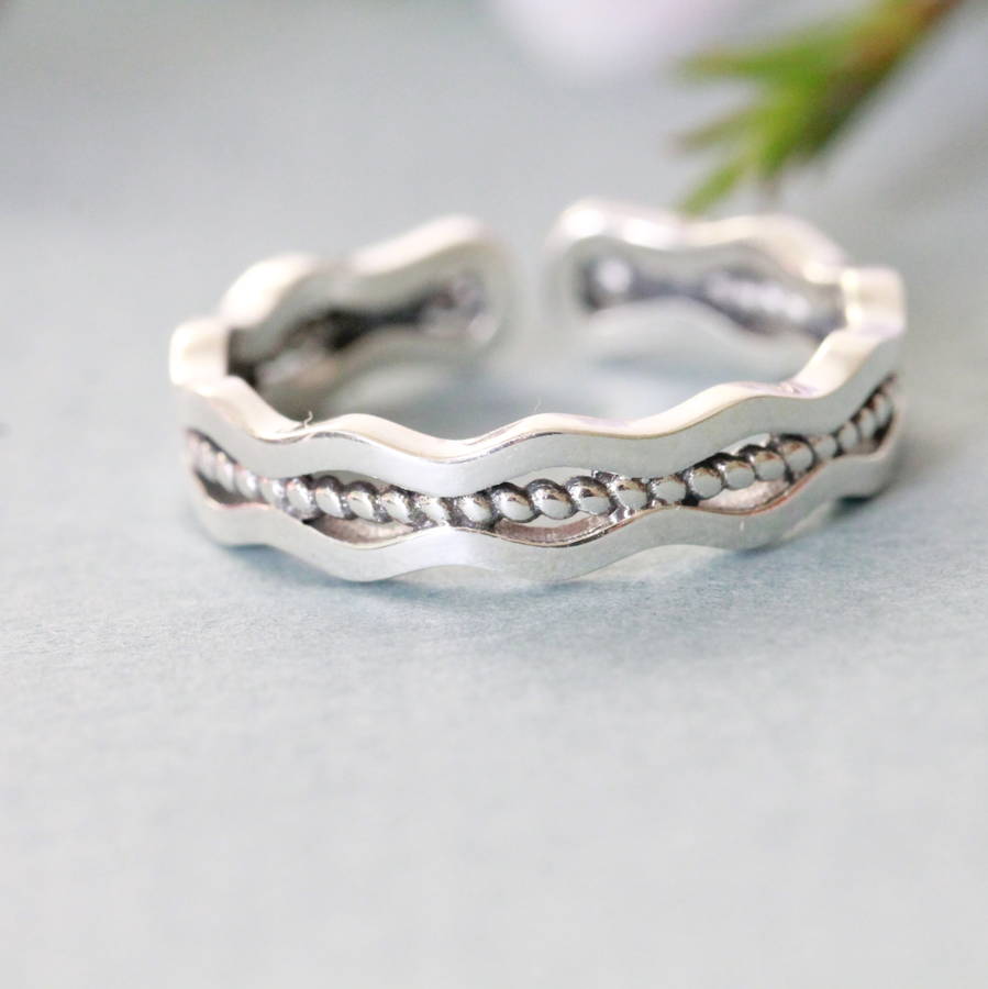 sterling silver seaside ring by attic | notonthehighstreet.com
