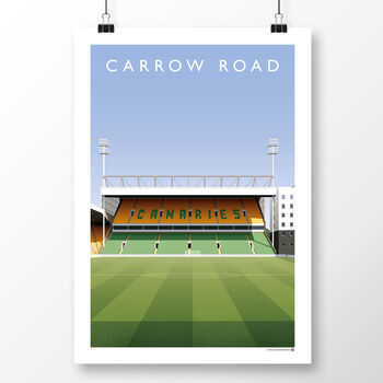 Norwich City Carrow Road From The Centre Circle Poster, 2 of 7