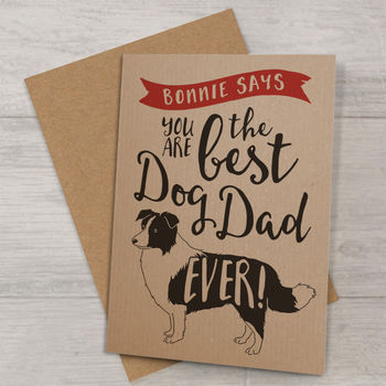 Best Dog Dad Ever 'A6 Size' Card, 6 of 12