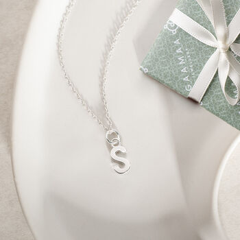 Sterling Silver Initial Necklace, 2 of 11