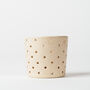 Handmade Pale Pink Ceramic Candle Lantern Tealight Holder, thumbnail 1 of 4