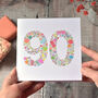 Ladies 90th Birthday Card, thumbnail 3 of 3
