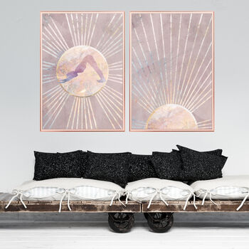 Custom Set Yoga Sun Boho Bohemian Art Prints, 2 of 6