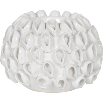 White Ceramic Coral Tealight Holder, 4 of 8