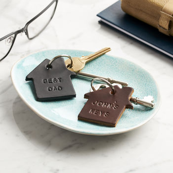 Personalised Leather New Home Keyring, 3 of 4