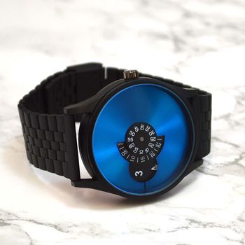 Personalised Wrist Watch Rotary Numbers With Blue Face, 2 of 2