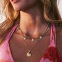 Be In Nature Green Onyx Gold Vermeil Beaded Necklace, thumbnail 2 of 5