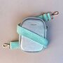 Two Tone Woven Chevron Bag Strap In Mint And White, thumbnail 1 of 2