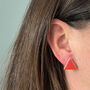 Ceramic Red Earring Set, thumbnail 4 of 7