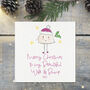 Merry Christmas To My Wife And Bump Fun Card C, thumbnail 1 of 3