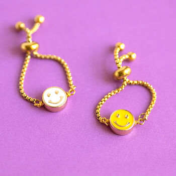 Smiley Face Slider Chain Ring, 2 of 9