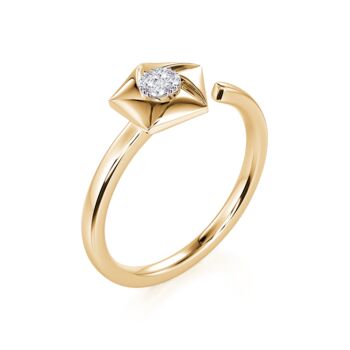 14ct Yellow Gold And Diamond ‘540’ Ring, 2 of 7