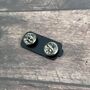 Customisable Engraved Battery Enamel Pin | Personalised, Powered By, thumbnail 5 of 6