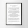 Personalised Black Text Vows Handmade Print, thumbnail 6 of 7