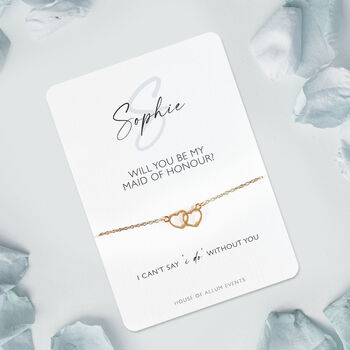 Will You Be My Bridesmaid Personalised Bridal Proposal Bracelet, 11 of 12