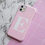 Personalised Pink And White Alphabet Phone Case, thumbnail 4 of 10