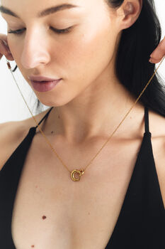 Personalised Gold Dome Link Necklace, 9 of 10